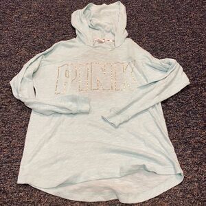 Pink Mint Green Hoodie Top sz. M
